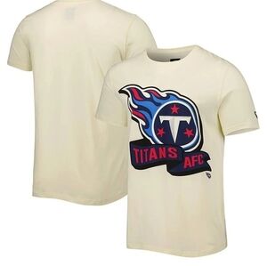 Men's Tennessee Titans New Era Cream Sideline Chrome T-Shirt Size XL Football
